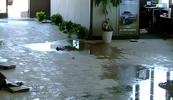 A water damaged property